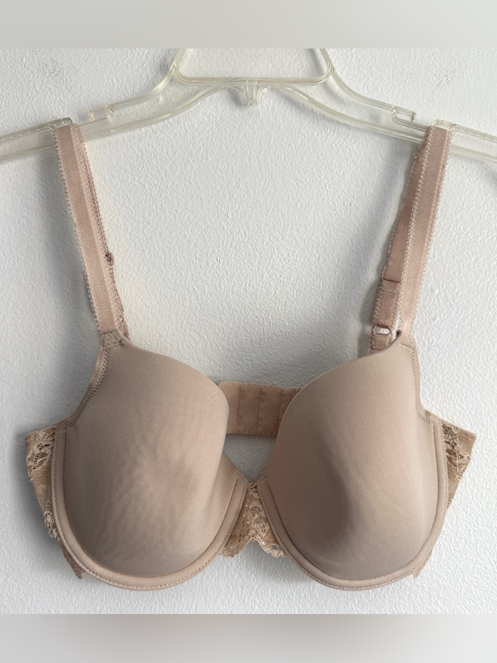 Wacoal 85340 34D French Garden Seamless Underwire Nude Lace Bra